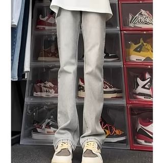 Diphon-Mid Rise Straight Leg Jeans