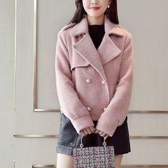 Romantica - 仿珍珠装饰双排扣夹克 Romantica - 仿珍珠装饰双排扣夹克