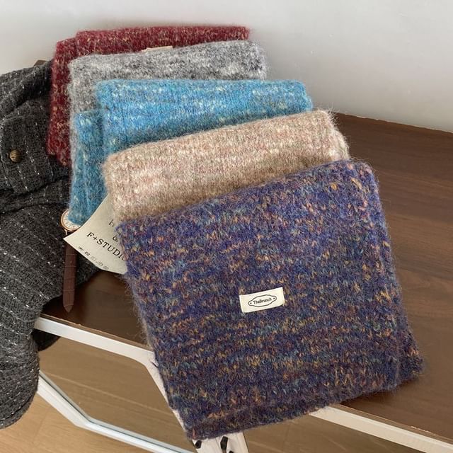 Combon-Melange Knitted Scarf