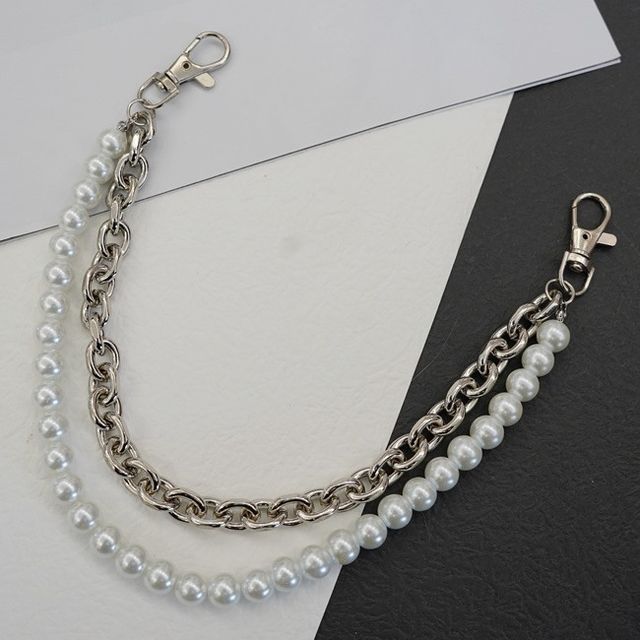 BABLIBU-Faux Pearl Layered Bag Chain