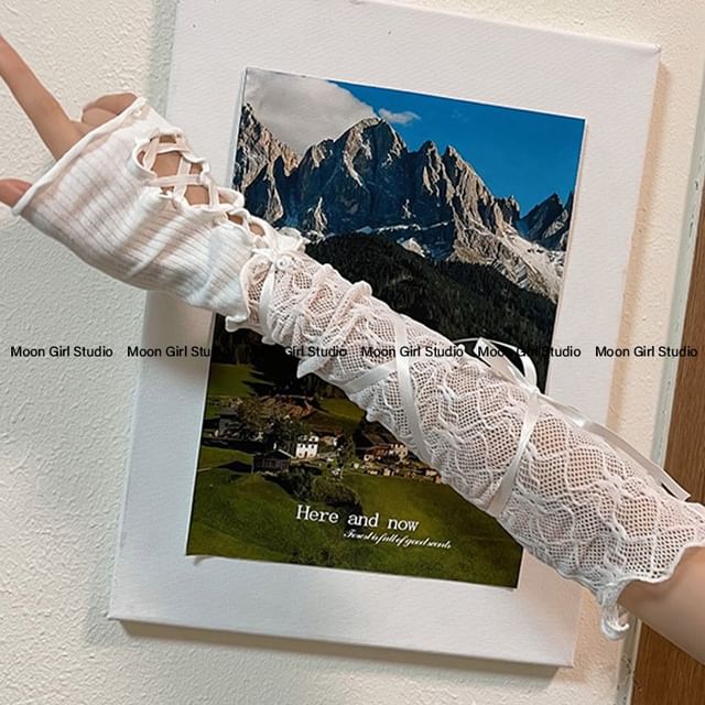 Moon City-Balletcore Lace Arm Sleeves