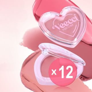 VEECCI - Heart-Shaped Mousse Cream Blush - 3 Colors (x12) (Bulk Box)