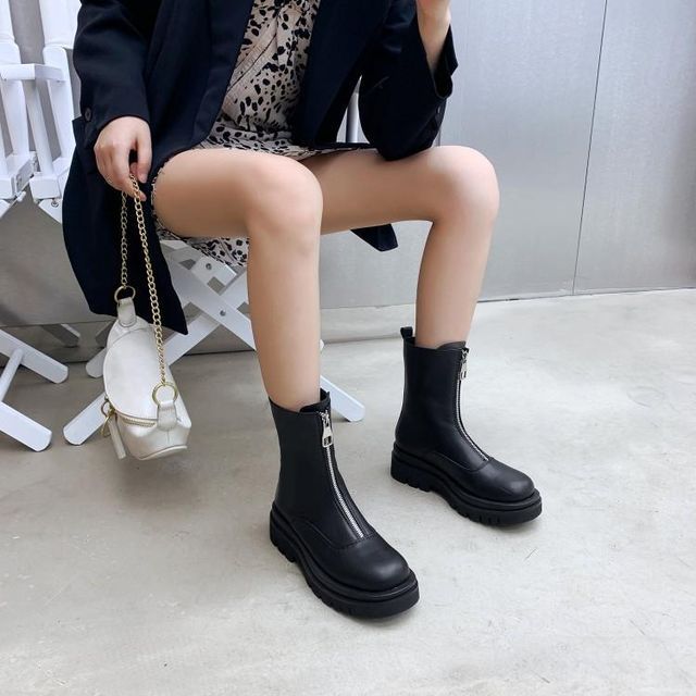 JY Shoes - Platform Zip Short Boots | YesStyle