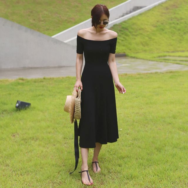 chinese dress ladies 525 America Off-The-Shoulder Maxi Dress main image 0