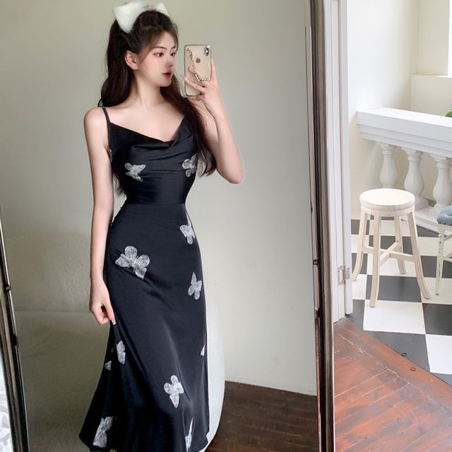 AMOS - Spaghetti Strap Draped Butterfly 