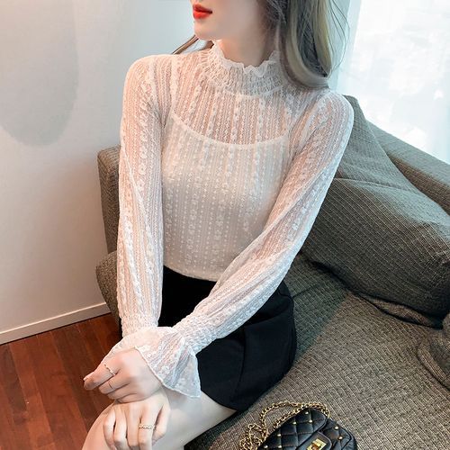 Long sleeve online lace camisole