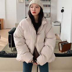 MERONGSHOP - High-Neck Oversized Puffer Jacket MERONGSHOP - High-Neck Oversized Puffer Jacket