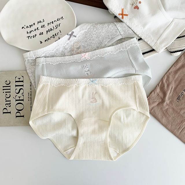 Gecko-Lace Trim Panties
