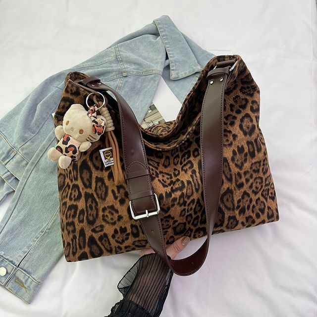 Basaran-Leopard Print Tote Bag