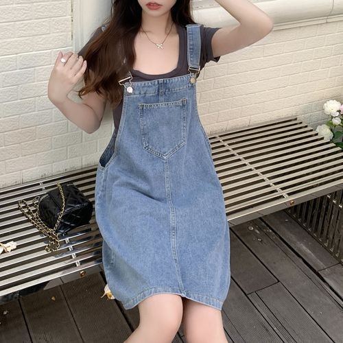 MELLO - Denim Overall Dress