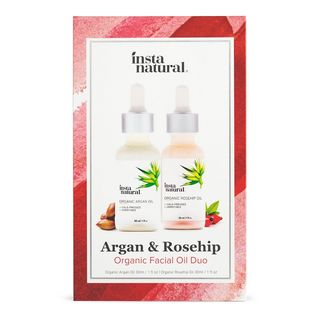 InstaNatural - Argan & Rosehip Organic Facial Oil Duo