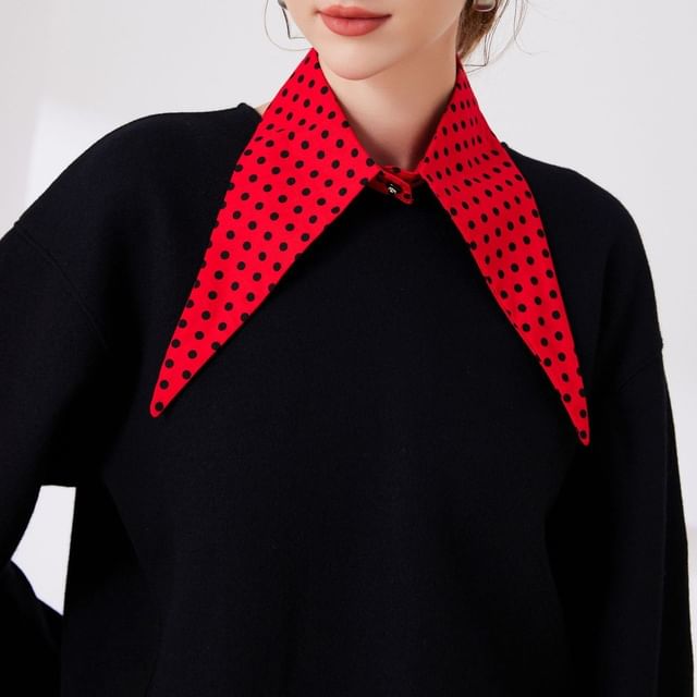 MIOW-Polka Dot Pointy Decorative Collar
