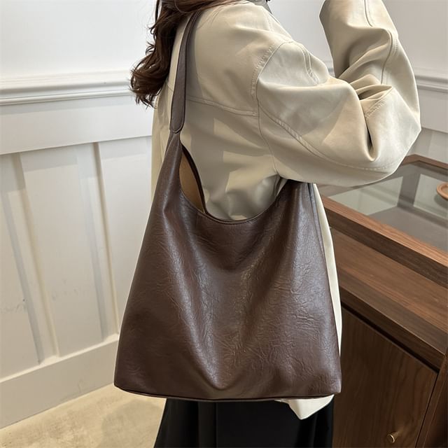 Mulgam-Faux Leather Tote Bag