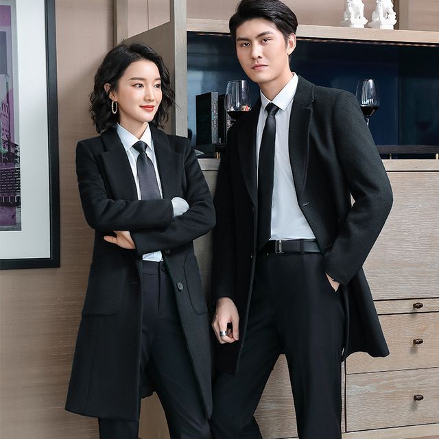 Skyheart-Couple Matching Single-Breasted Coat