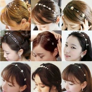 Wandoli-Diadema con perlas de imitación y vidriantes