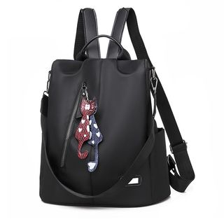 Selinda - Two-Way Cat Charm Lightweight Backpack | YesStyle