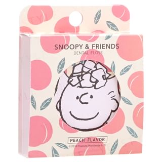 Fine - Snoopy & Friends Dental Floss Peach