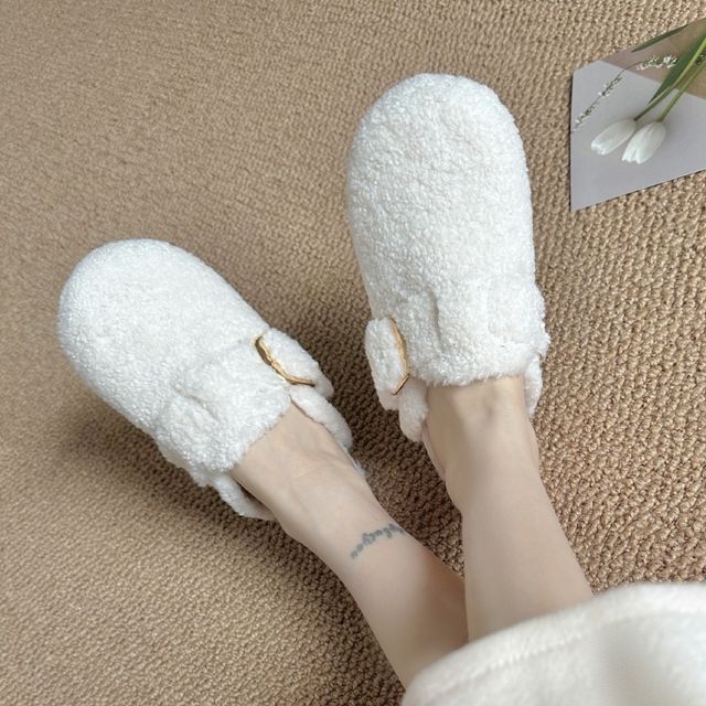 Anran-39 - Plain Fleece Mules