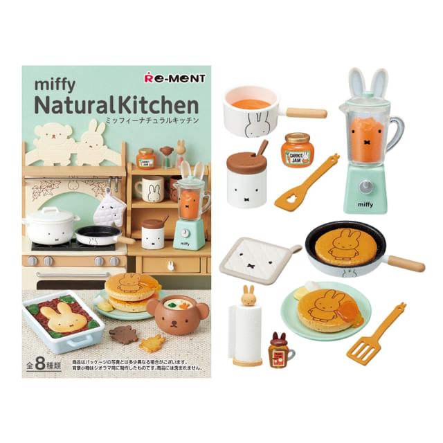 100% originale Re-Ment 8 pezzi Miffy serie di cucina naturale