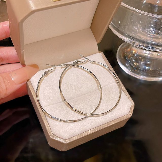 LIVSIA-Alloy Hoop Earring