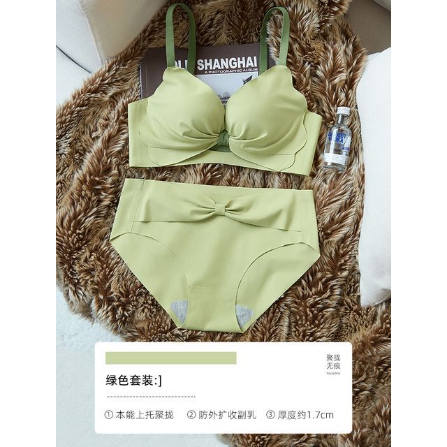YANHAIGONG Woman Sexy Ladies Bra Without Steel Rings Medium Cup Large Size  Breathable Gathered Underwear Daily Bra Without Steel Ring True Bras For
