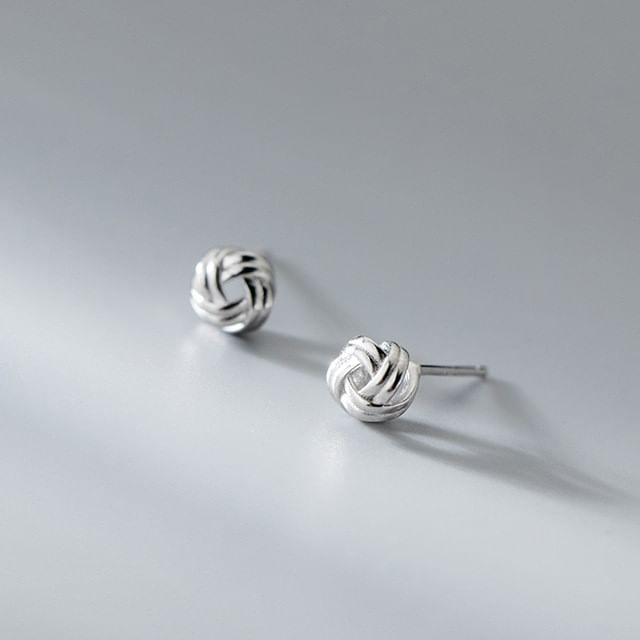 A'ROCH - Knot S925 Sterling Silver Stud Earring | YesStyle