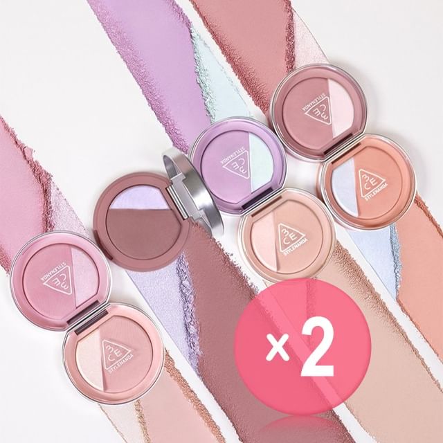 3CE-Dual Effect Blushlighter - 7 Types 2pcs Bundle Set