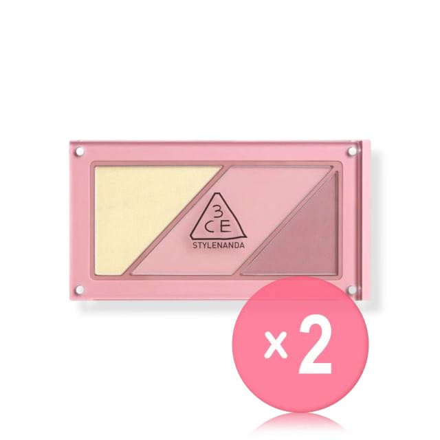 3CE-LAYER-IT-All Blush Palette - 5 Types 2pcs Bundle Set