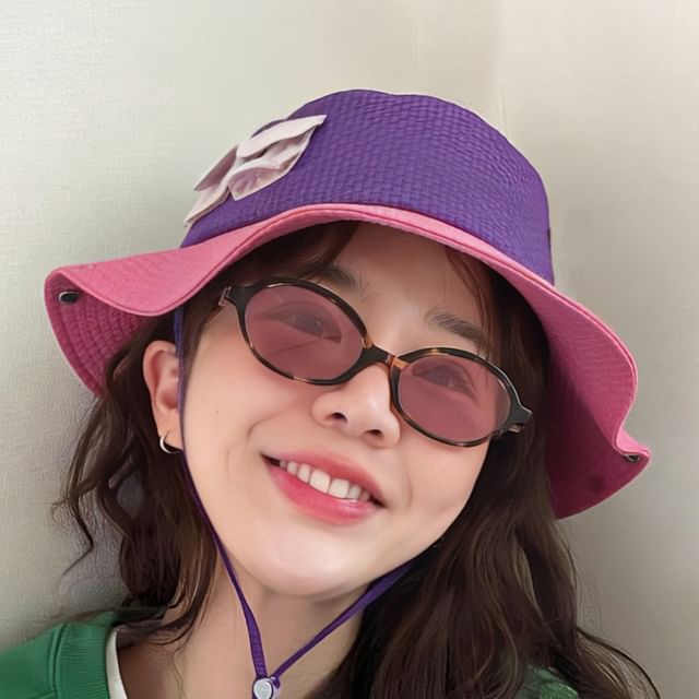 4-4 STUDIO-Color Block Boonie Hat
