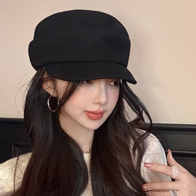 4-4 STUDIO-Plain Beret Cap