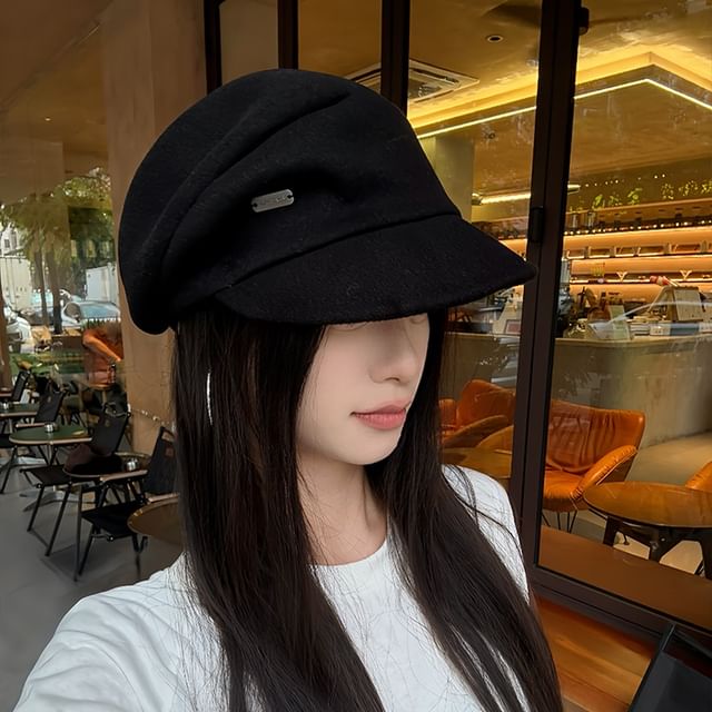 4-4 STUDIO-Plain Beret Cap