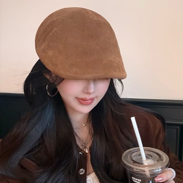 4-4 STUDIO-Plain Newsboy Cap