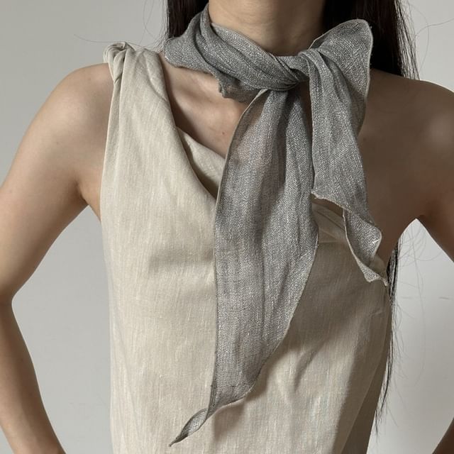 4-4 STUDIO-Plain Triangle Scarf