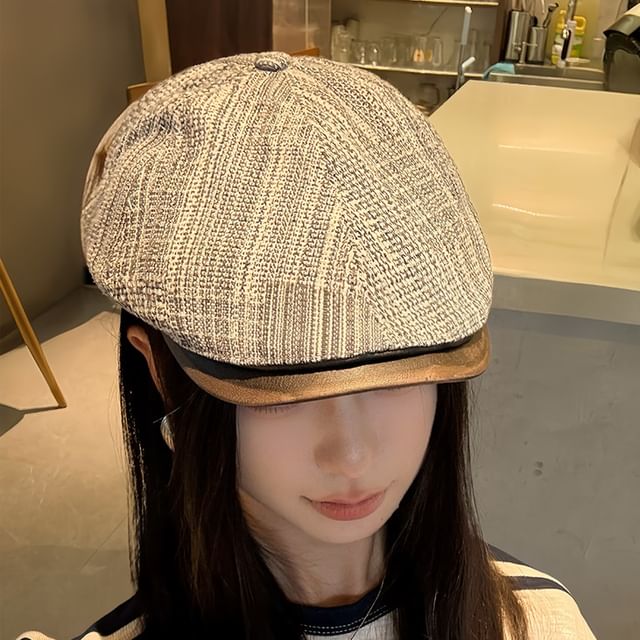 4-4 STUDIO-Tweed Flat Cap