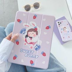 Vachie - 小兔卡通印花iPad保护套 Vachie - 小兔卡通印花iPad保护套