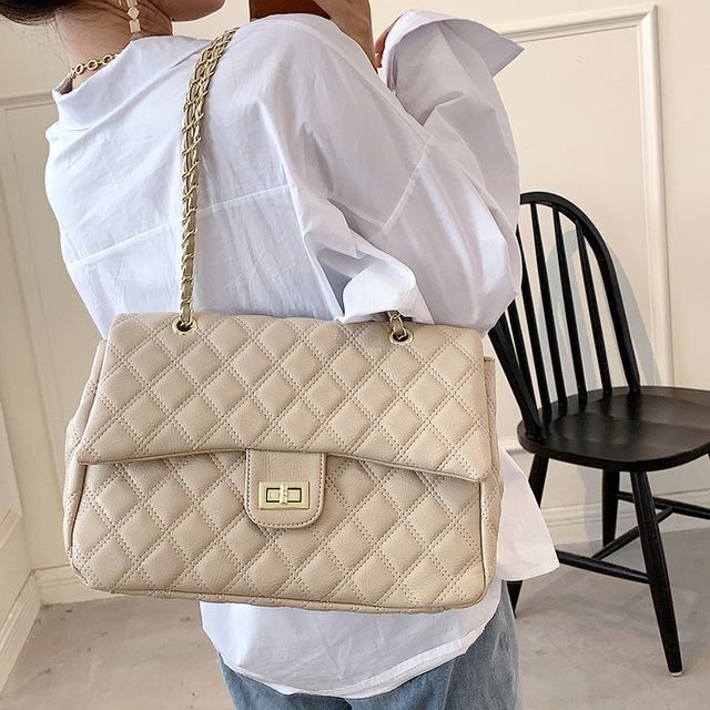 Szeta Quilted Flap Shoulder Bag YesStyle