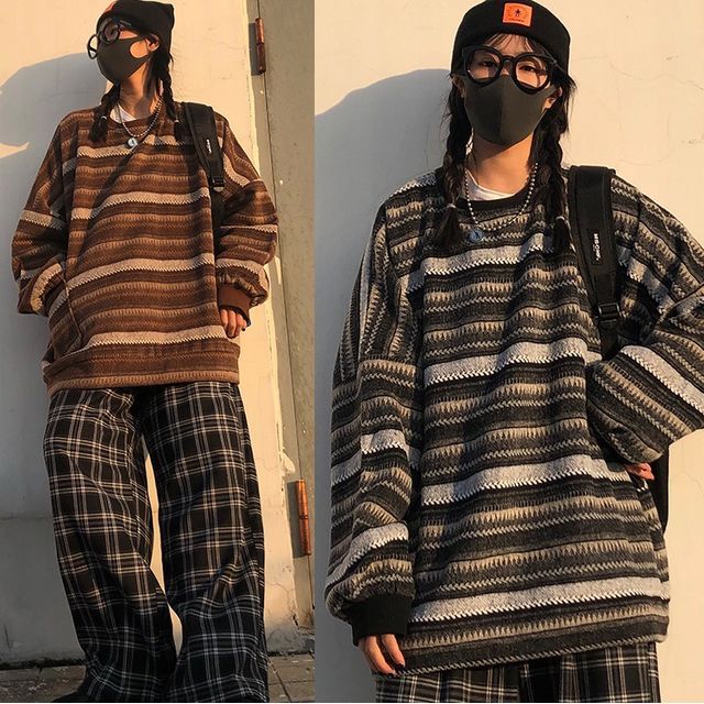 Banash - Patterned Sweater | YesStyle