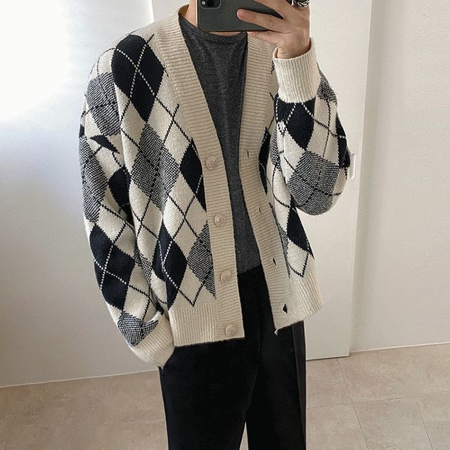 MRCYC - Argyle Cardigan | YesStyle