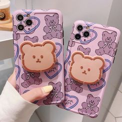 TinyGal - Bear Stand Phone Case - iPhone 11 Pro Max / 11 Pro / 11 / SE / XS Max / XS / XR / X / SE 2 / 8 / 8 Plus / 7 / 7 Plus TinyGal - Bear Stand Phone Case - iPhone 11 Pro Max / 11 Pro / 11 / SE / XS Max / XS / XR / X / SE 2 / 8 / 8 Plus / 7 / 7 Plus