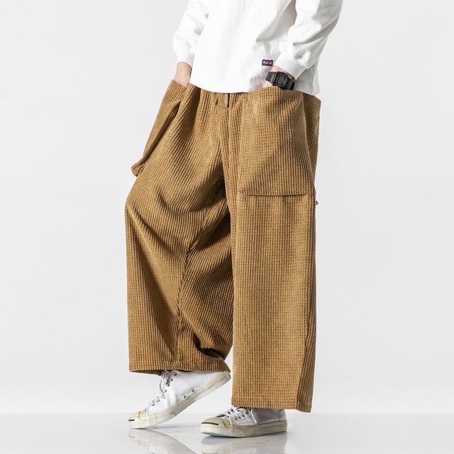 FORSETI-Corduroy Wide Leg Pants