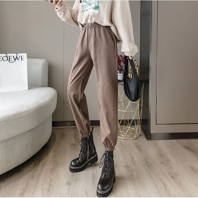 Everose-Plain Harem Pants