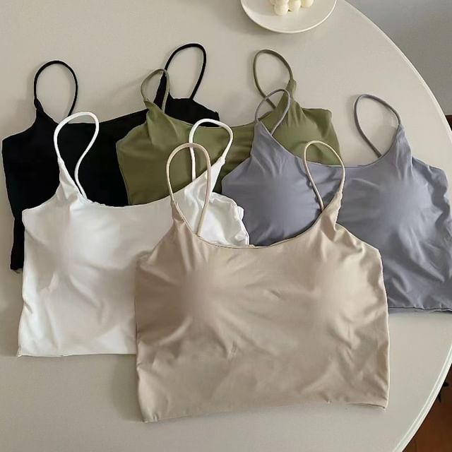 Moon City-Plain Crop Bra Top