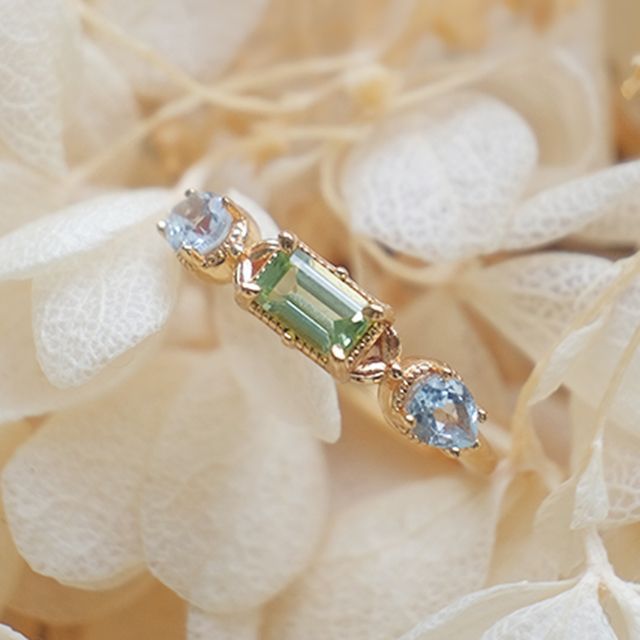 DECADES-Rhinestone Sterling Silver Open Ring