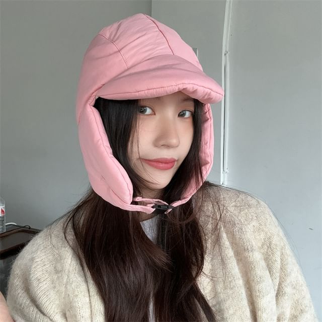 4-4 STUDIO-Puffed Trapper Hat