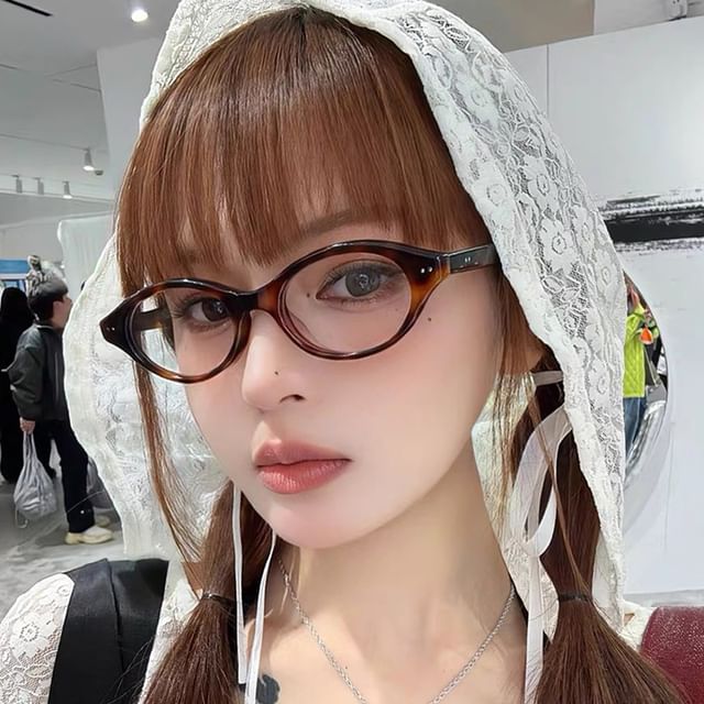 Aisyi-Oval Plastic Eyeglasses