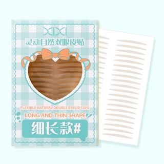 xixi - Flexible Natural Double Eyelid Tape - Long and Thin Shape