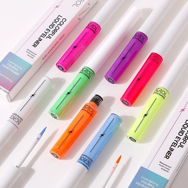 DEROL-Linear Lightning Colorful Liquid Eyeliner - 8 Colors