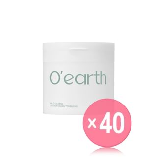 TONEfitSUN - O'earth Mild Calming Soonjin Vegan Toner Pad (x40) (Bulk Box)