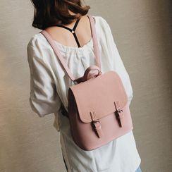 Emvee - Faux Leather Backpack Emvee - Faux Leather Backpack