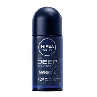 NIVEA - Men Deep Black Charcoal Roll On Dark Wood